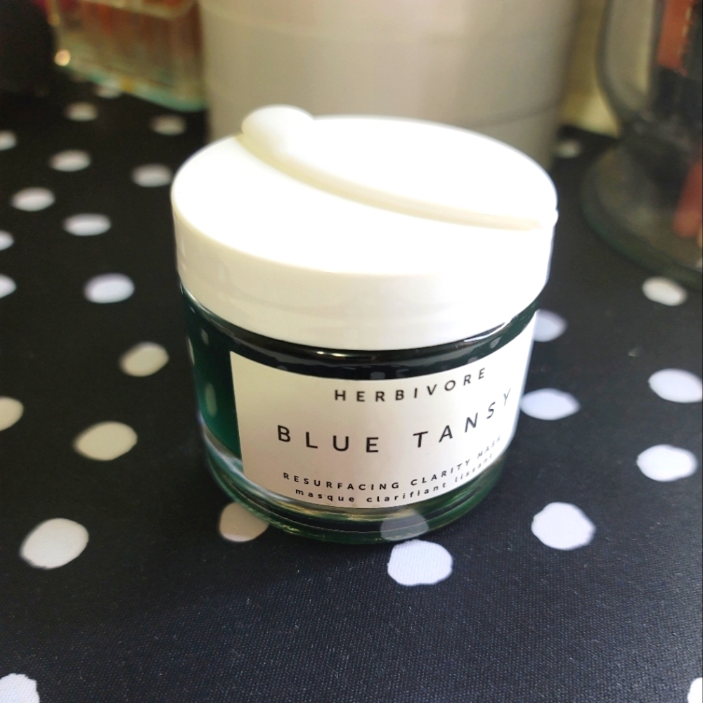 Herbivore Blue Tansy Face Mask.